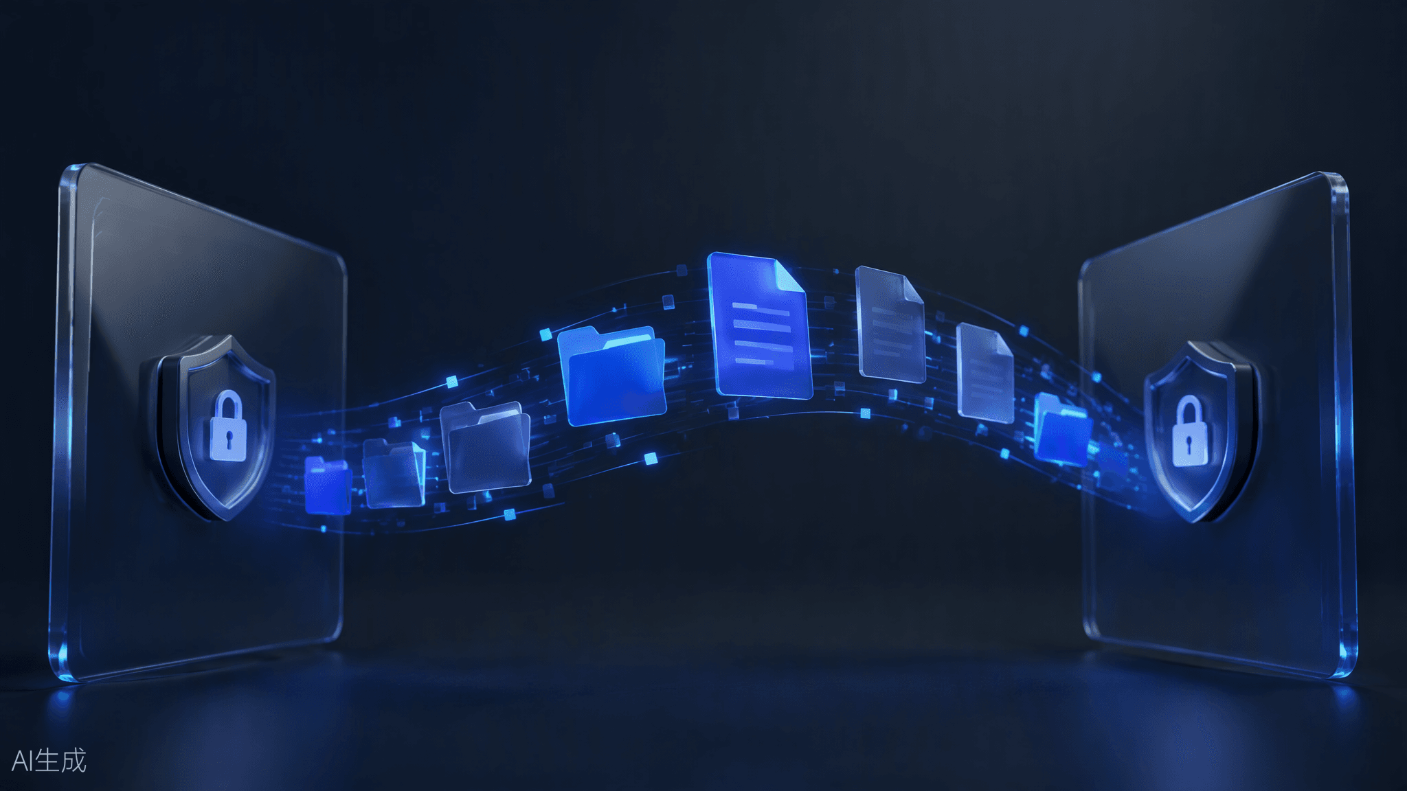 CloudDrop secure file transfer illustration